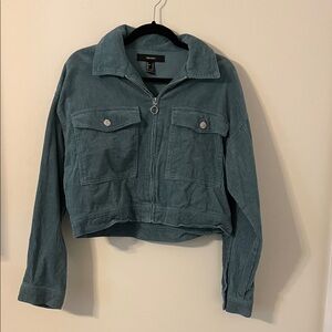 Forever 21 Blue Corduroy Utility Jacket